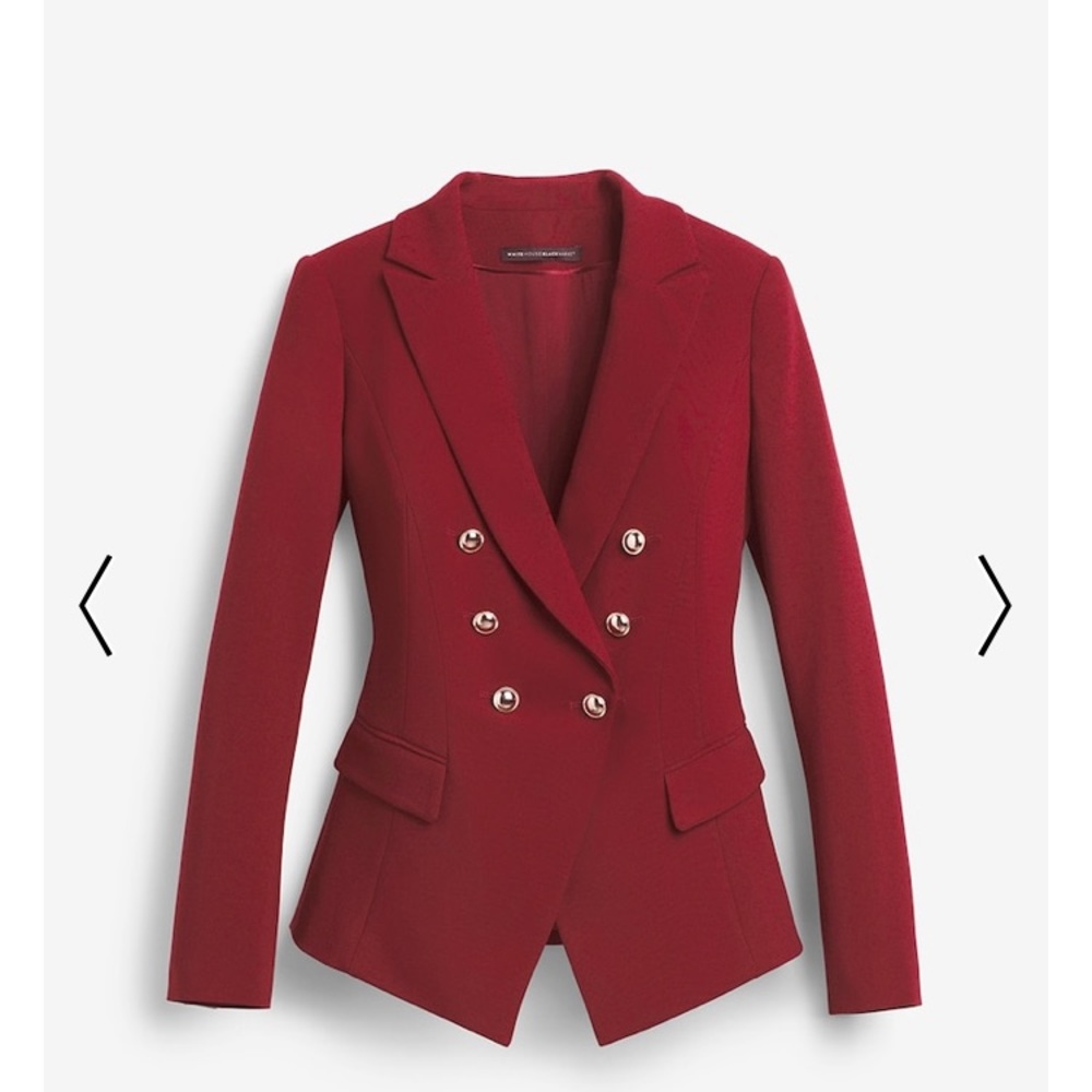 Red Trophy White House Black Market Jacket